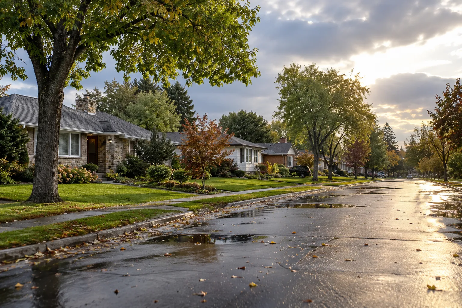 Homes with varied roofs across the Gary area